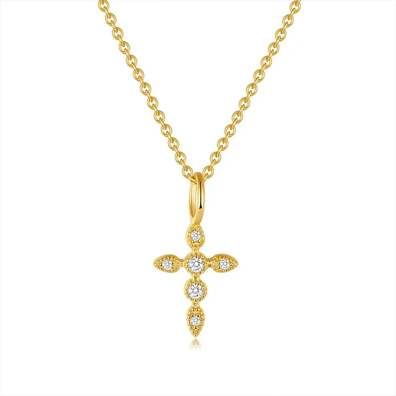 Pendant Necklace with Moissanite